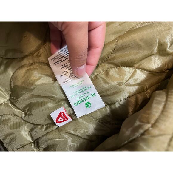 J.Crew Wallace & Barnes Men's Medium Insulated Coach's Jacket PrimaLoft Green - Picture 8 of 9